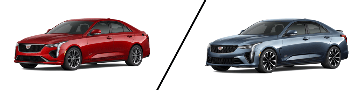 2024 Cadillac CT4-V vs 2024 Cadillac CT4-V Blackwing